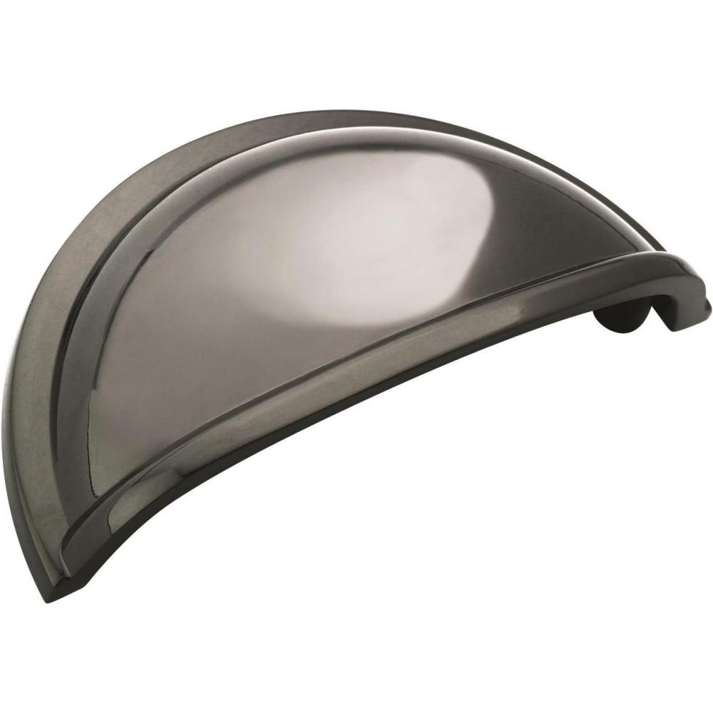 imageAmerock  Cabinet Cup Pull  Black Nickel  3 inch 76 mm Center to Center  Cup Pulls  1 Pack  Drawer Pull  Drawer Handle  Cabinet Hardware