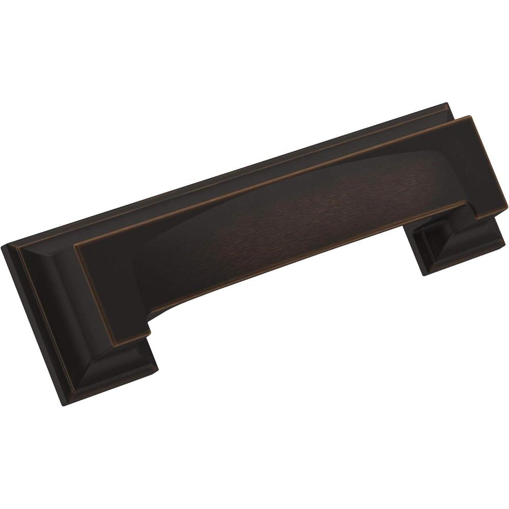 imageAmerock Cabinet Cup Pull Matte Black 3 inch ampamp 334 inch 76mm ampamp 96 mm CentertoCenter Appoint 1 Pack Drawer Pull Cabinet Handle Cabinet HardwareOil Rubbed Bronze