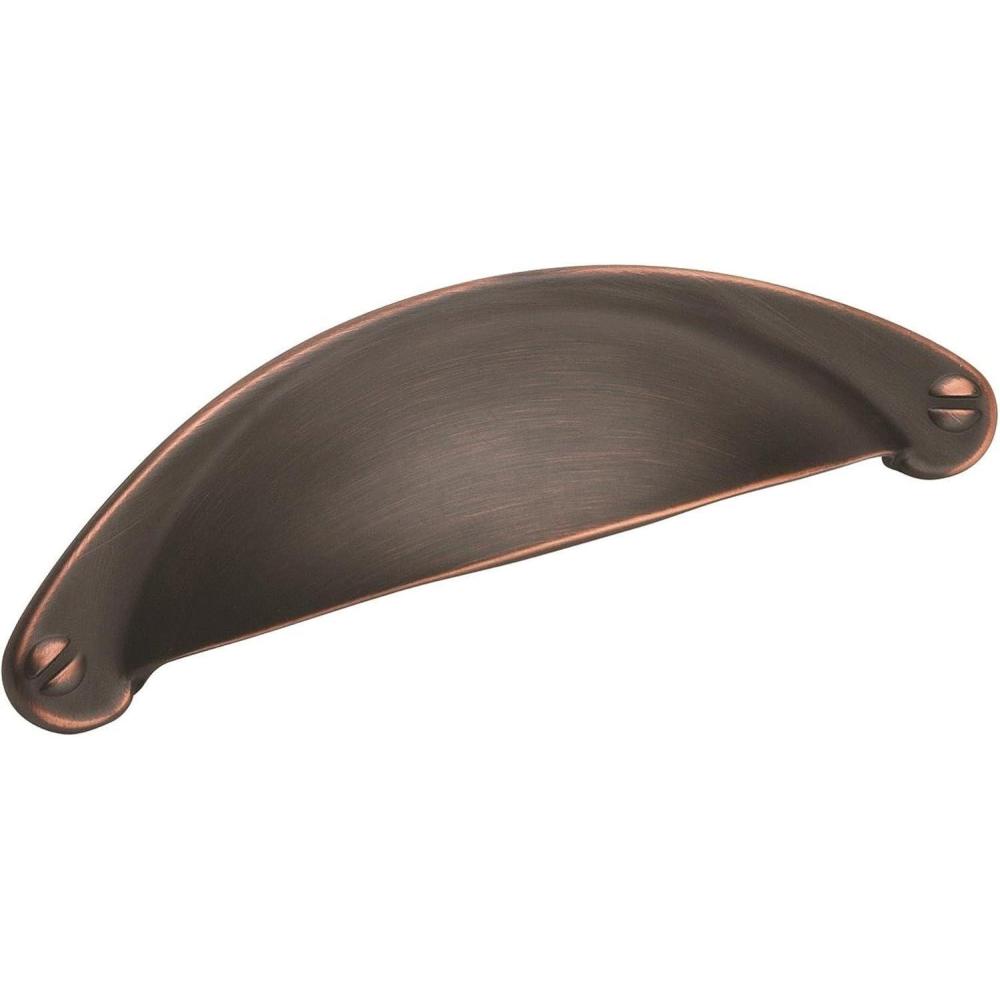 imageAmerock Cabinet Cup Pull Oil Rubbed Bronze 212 inch 64 mm Center to Center Cup Pulls 1 Pack Drawer Pull Drawer Handle Cabinet HardwareOil Rubbed Bronze