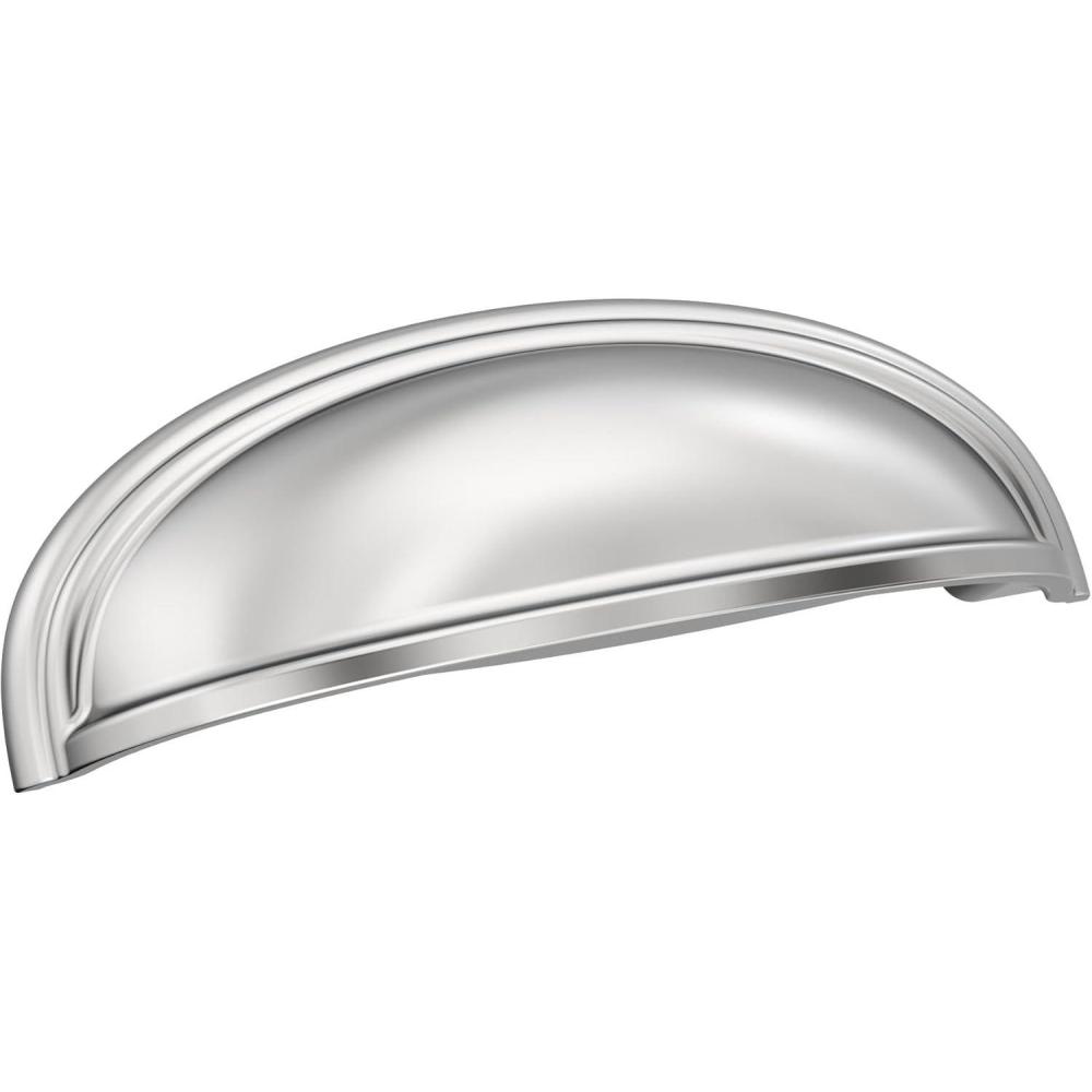 imageAmerock Cabinet Cup Pull Oil Rubbed Bronze 3 inch 76 mm ampamp 4 inch 102 mm Center to Center Ashby 1 Pack Drawer Pull Drawer Handle Cabinet HardwarePolished Chrome