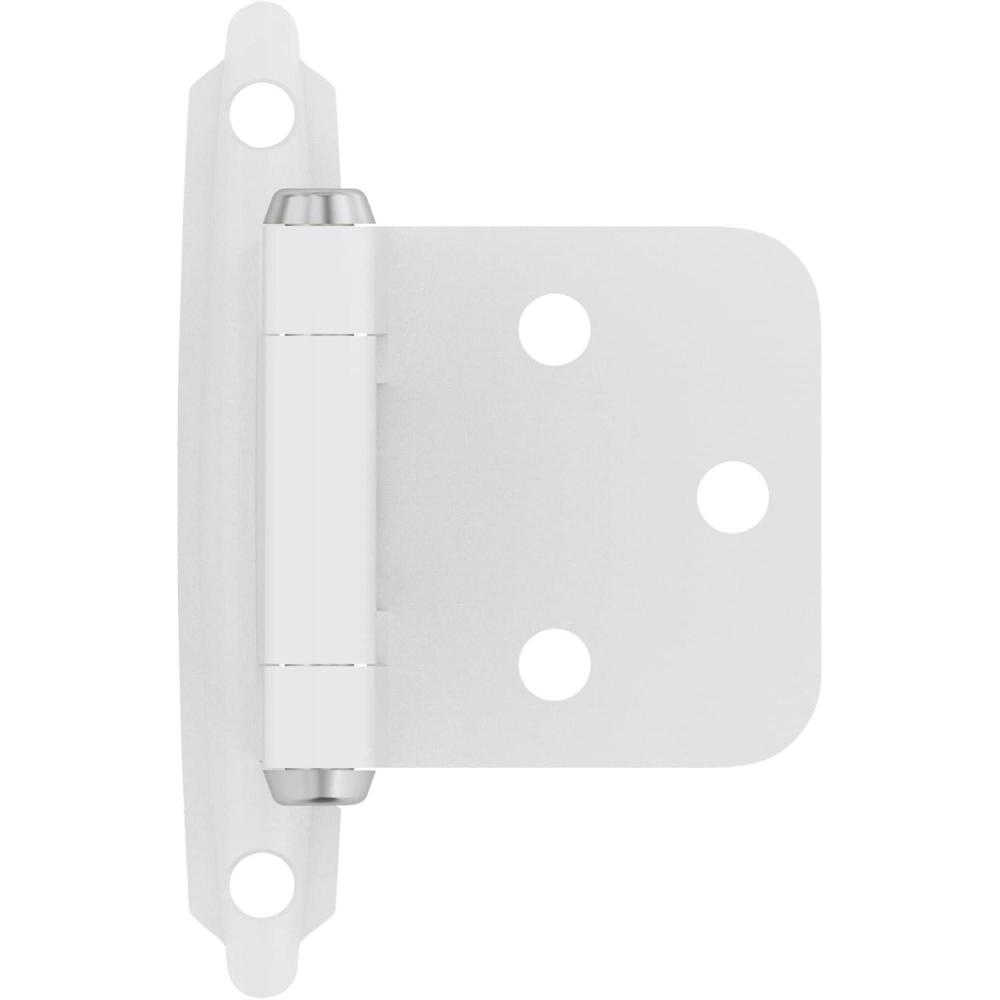 imageAmerock  Cabinet Hinge  Variable Overlay inge  White  2 Pack  SelfClosing inge  Face Mount inge  Cabinet Door inge