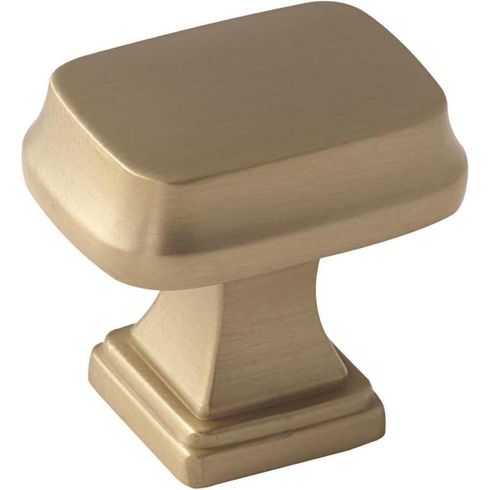 imageAmerock Cabinet Knob Black Bronze 114 inch 32 mm Length Revitalize 1 Pack Drawer Knob Cabinet HardwareGolden Champagne