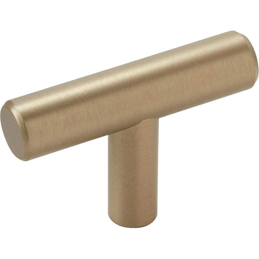 imageAmerock  Cabinet Knob  Black Bronze  11516 inch 49 mm Length  Bar Pulls  1 Pack  Drawer Knob  Cabinet HardwareGolden Champagne