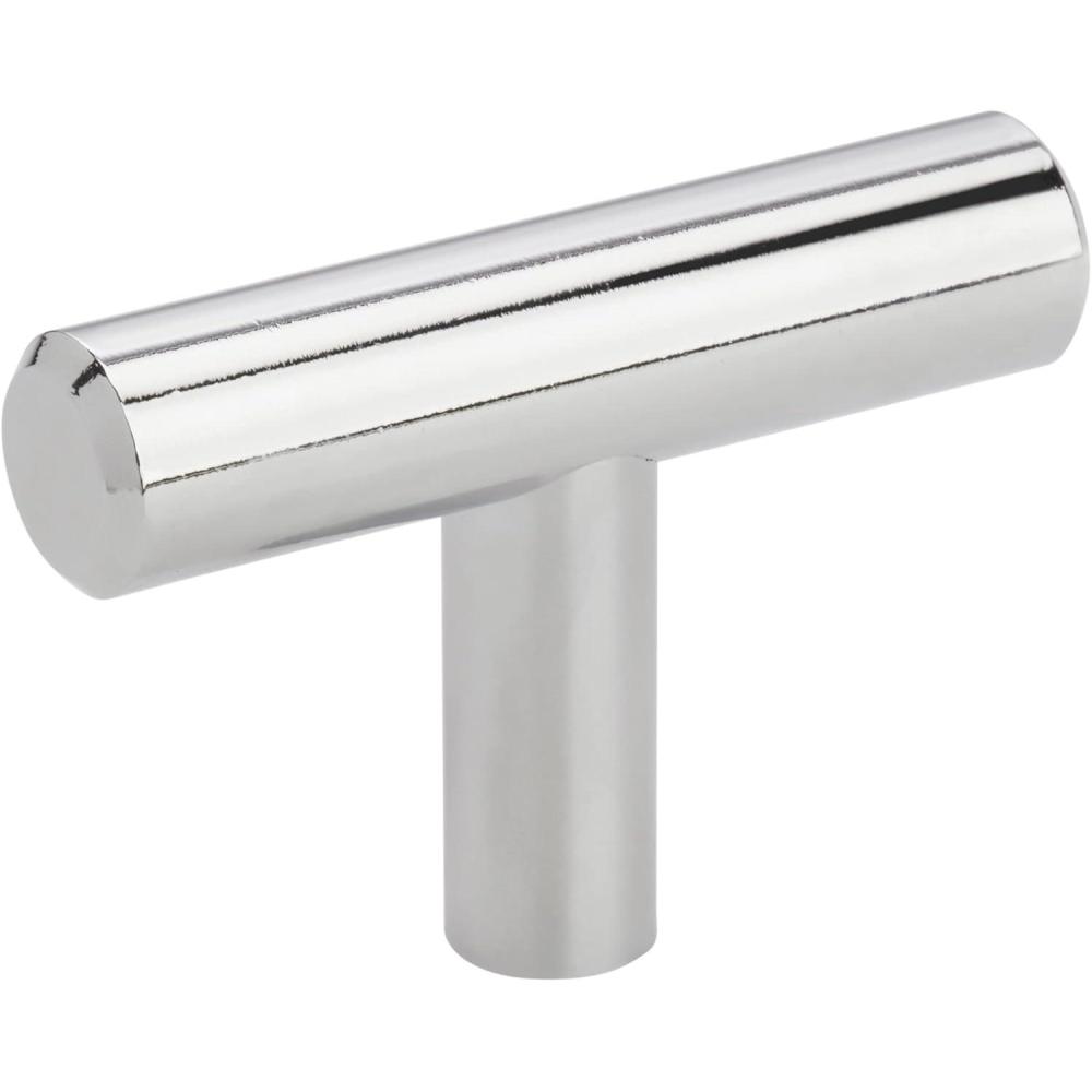 imageAmerock Cabinet Knob Black Bronze 11516 inch 49 mm Length Bar Pulls 1 Pack Drawer Knob Cabinet HardwarePolished Chrome