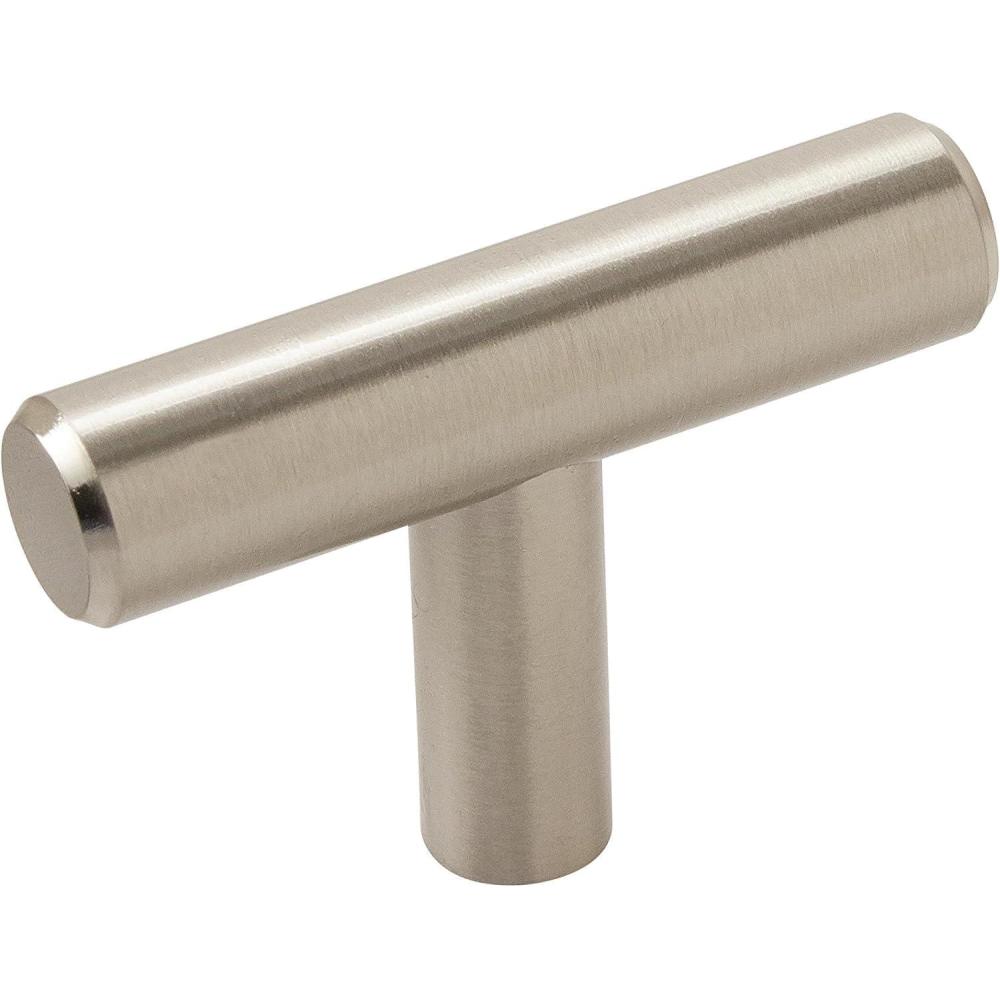 imageAmerock Cabinet Knob Black Bronze 11516 inch 49 mm Length Bar Pulls 1 Pack Drawer Knob Cabinet HardwareSterling Nickel