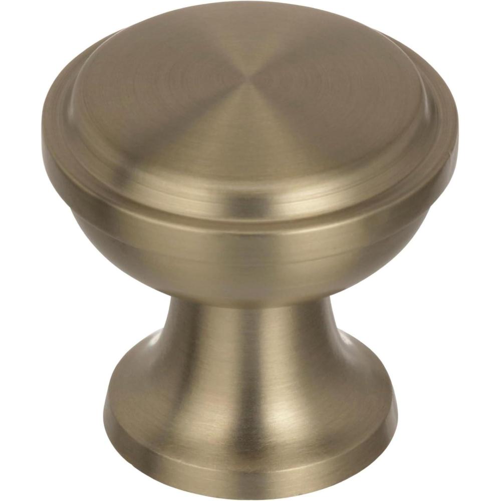 imageAmerock Cabinet Knob Black Bronze 1316 inch 30 mm Diameter Westerly 1 Pack Drawer Knob Cabinet HardwareGolden Champagne