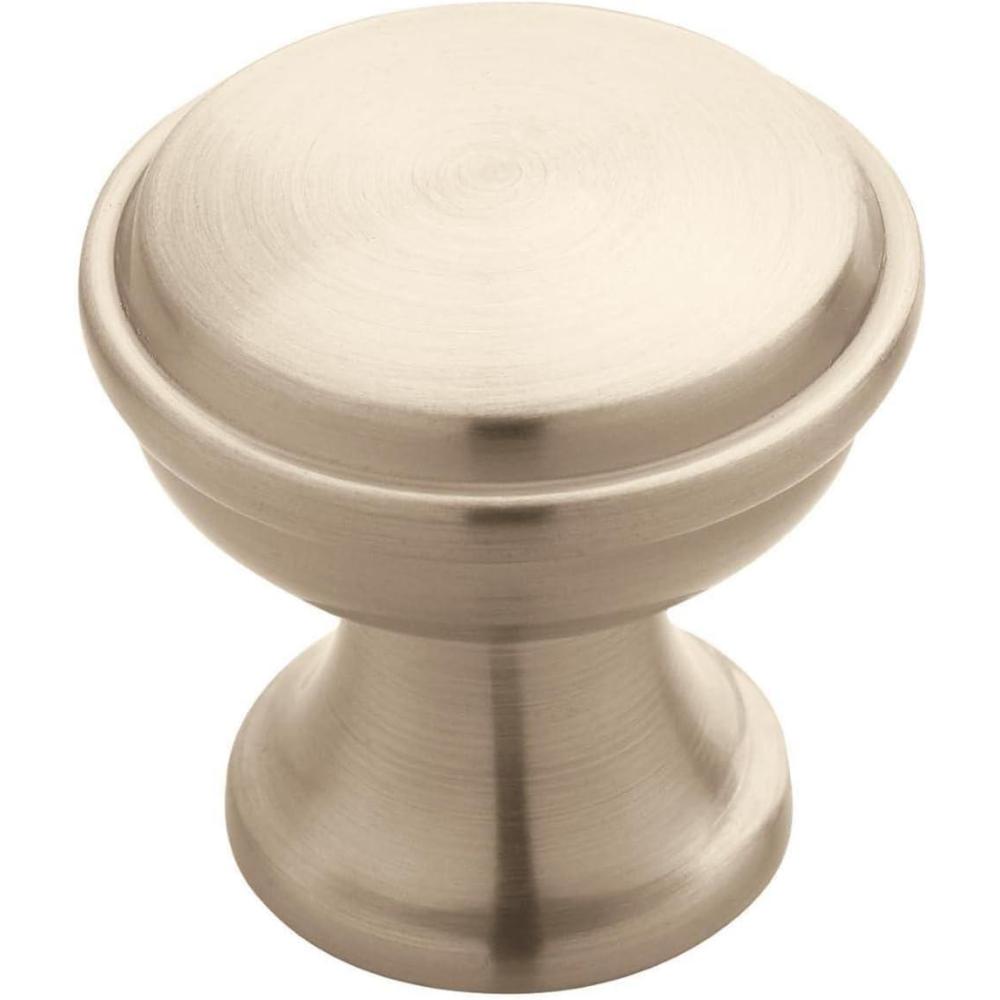 imageAmerock Cabinet Knob Black Bronze 1316 inch 30 mm Diameter Westerly 1 Pack Drawer Knob Cabinet HardwareSatin Nickel