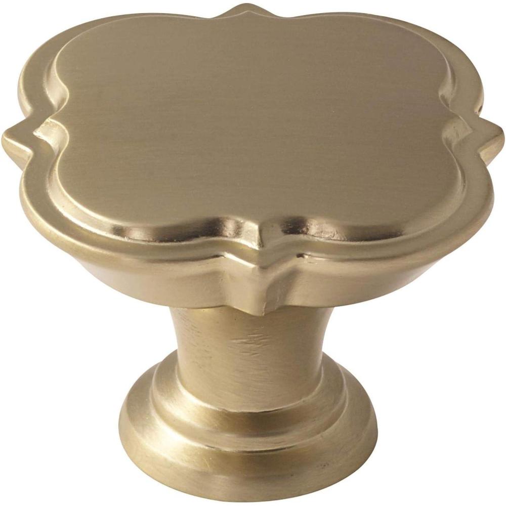 imageAmerock Cabinet Knob Black Bronze 134 inch 44 mm Diameter Grace Revitalize 1 Pack Drawer Knob Cabinet HardwareGolden Champagne