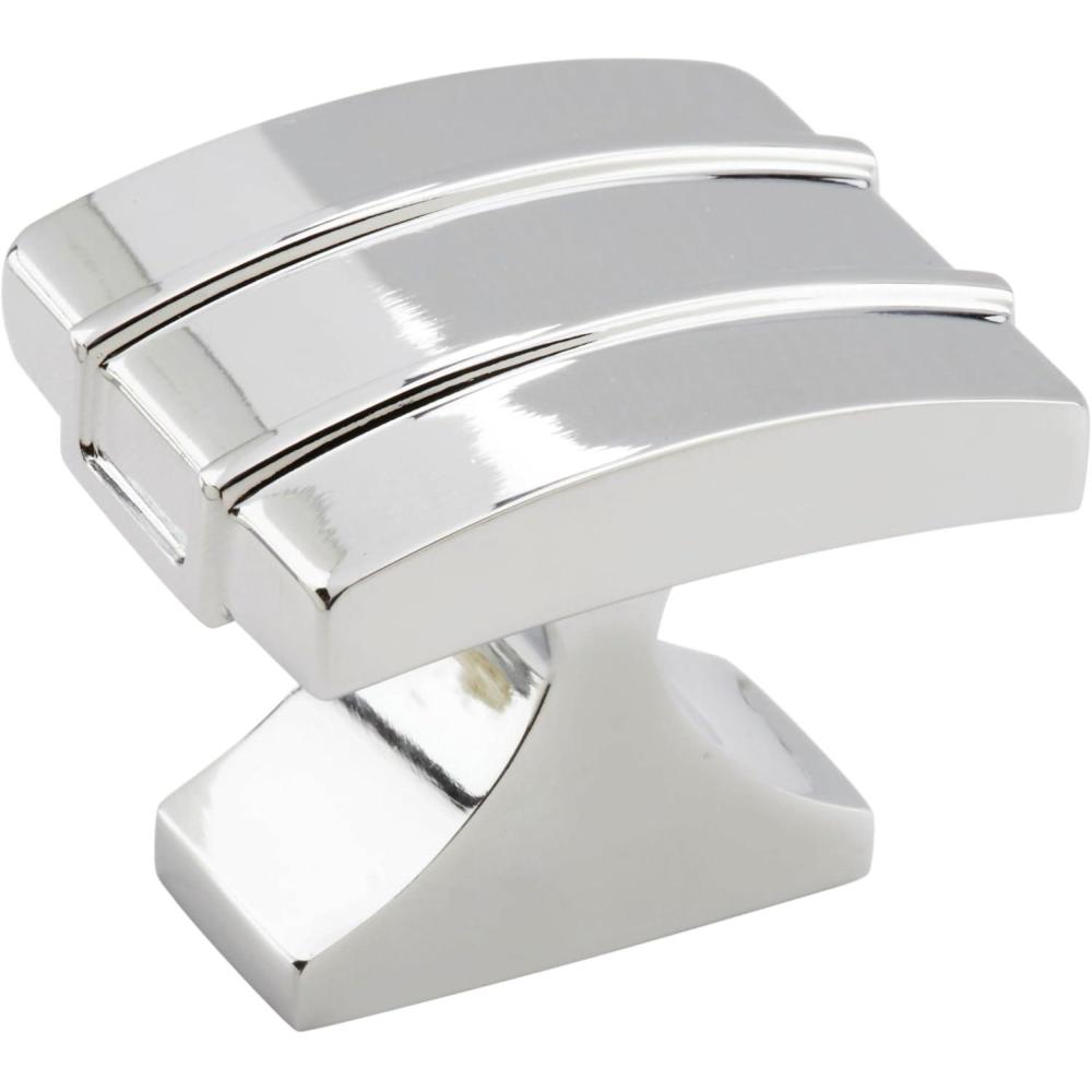 imageAmerock Cabinet Knob Champagne Bronze 112 inch 38 mm Length Davenport 1 Pack Drawer Knob Cabinet HardwarePolished Chrome