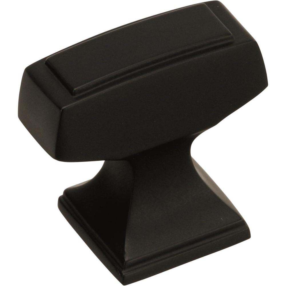 imageAmerock Cabinet Knob Champagne Bronze 112 inch 38 mm Length Mulholland 1 Pack Drawer Knob Cabinet HardwareBlack Bronze