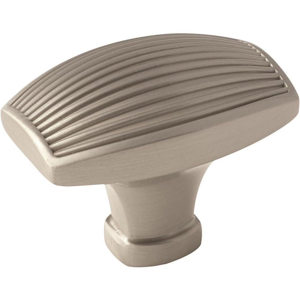 imageAmerock Cabinet Knob Golden Champagne 112 inch 38 mm Length Sea Grass 1 Pack Drawer Knob Cabinet HardwareSatin Nickel