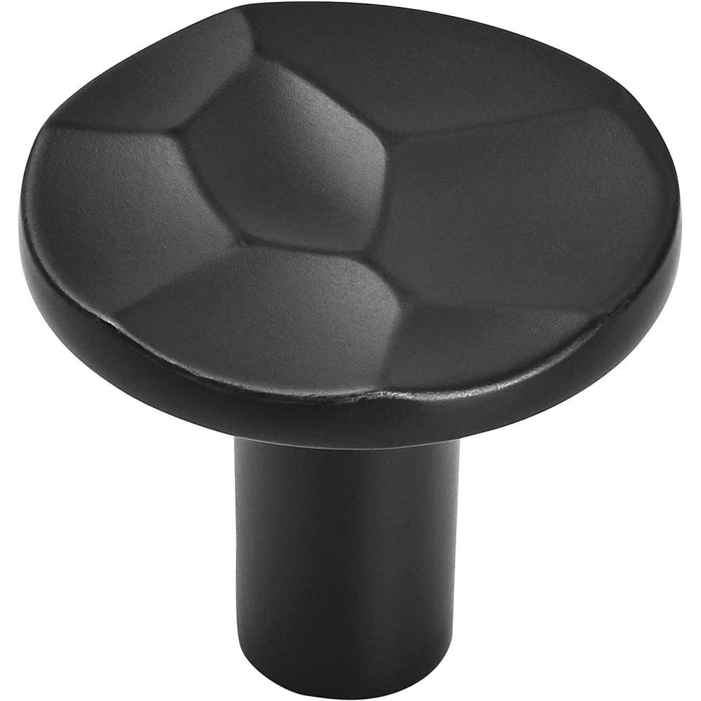 imageAmerock Cabinet Knob Golden Champagne 1316 inch 30 mm Diameter Kamari 1 Pack Drawer Knob Cabinet HardwareMatte Black