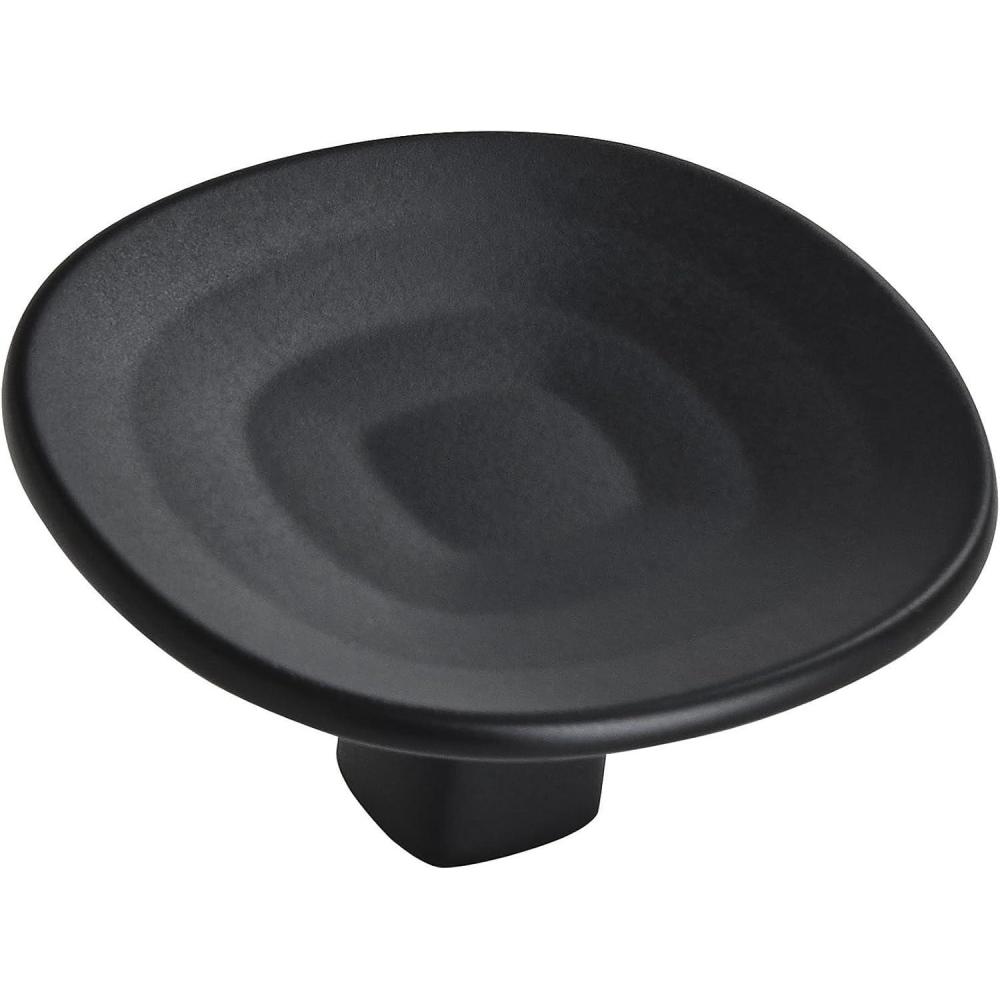 imageAmerock Cabinet Knob Golden Champagne 1916 inch 40 mm Diameter Concentric 1 Pack Drawer Knob Cabinet HardwareMatte Black