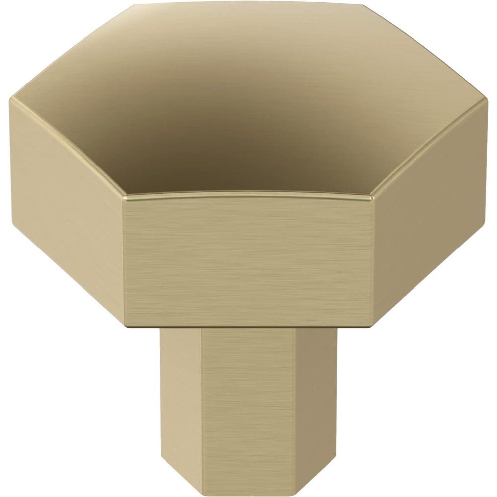 imageAmerock Cabinet Knob Matte Black 114 inch 32 mm Diameter Caliber 1 Pack Drawer Knob Cabinet HardwareGolden Champagne