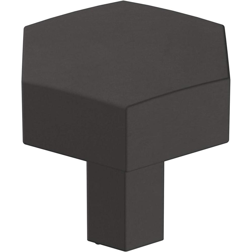 imageAmerock Cabinet Knob Matte Black 114 inch 32 mm Diameter Caliber 1 Pack Drawer Knob Cabinet HardwareMatte Black