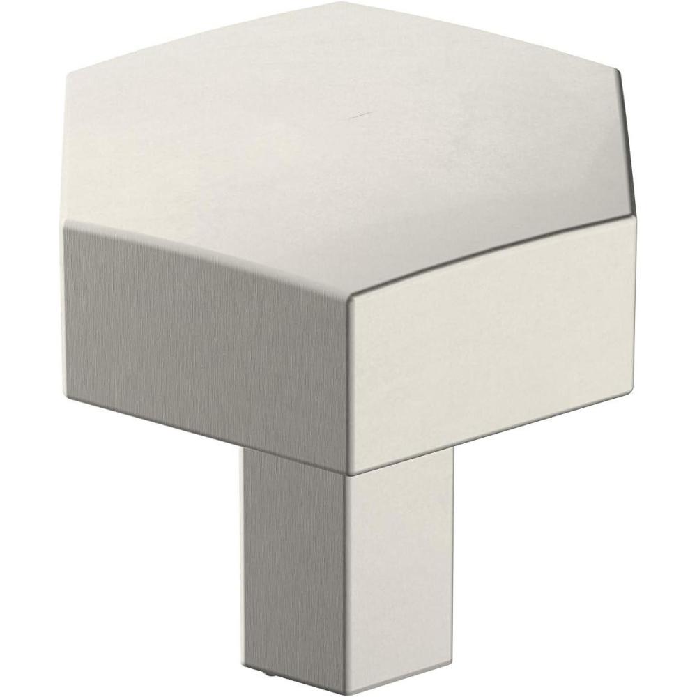 imageAmerock Cabinet Knob Matte Black 114 inch 32 mm Diameter Caliber 1 Pack Drawer Knob Cabinet HardwareSatin Nickel