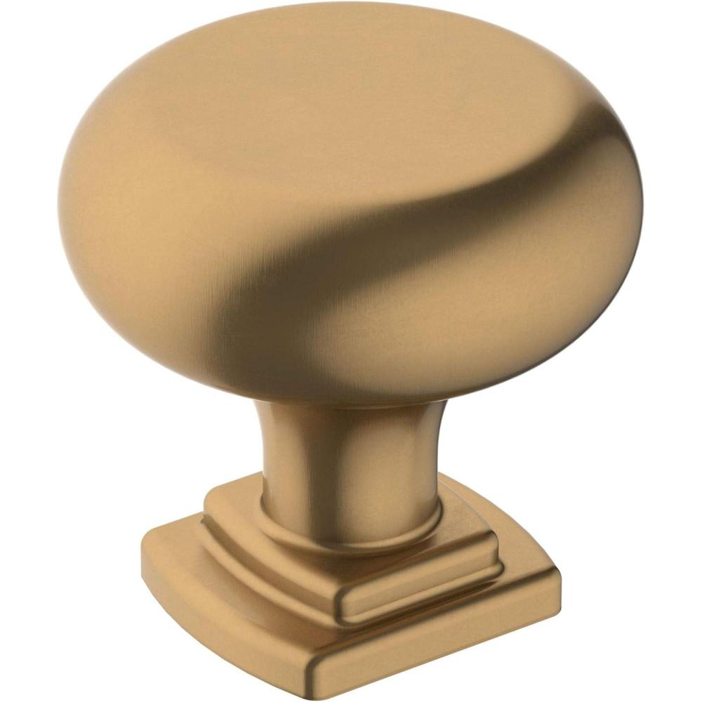 imageAmerock  Cabinet Knob  Matte Black  114 inch 32 mm Diameter  Surpass  1 Pack  Drawer Knob  Cabinet HardwareChampagne Bronze