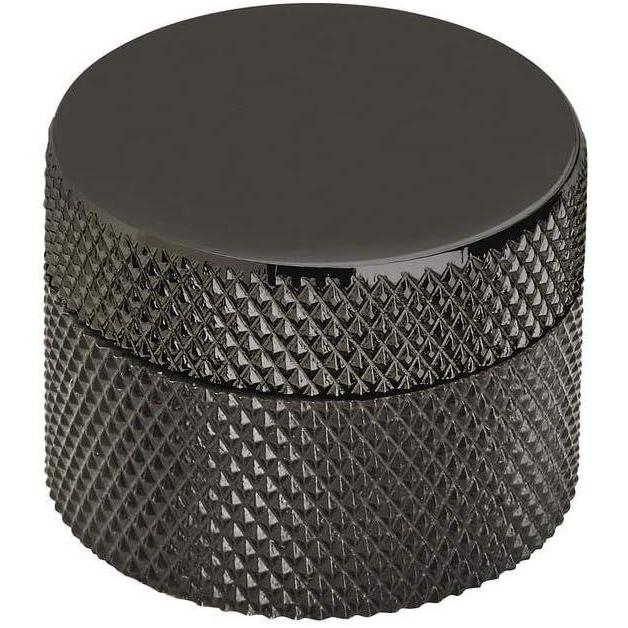 imageAmerock Cabinet Knob Matte Black 114 inch 32 mm Diameter Transcendent 1 Pack Drawer Knob Cabinet HardwareMatte Black