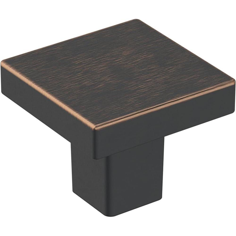 imageAmerock  Cabinet Knob  Matte Black  1316 inch 30 mm Length  Monument  1 Pack  Drawer Knob  Cabinet HardwareOil Rubbed Bronze