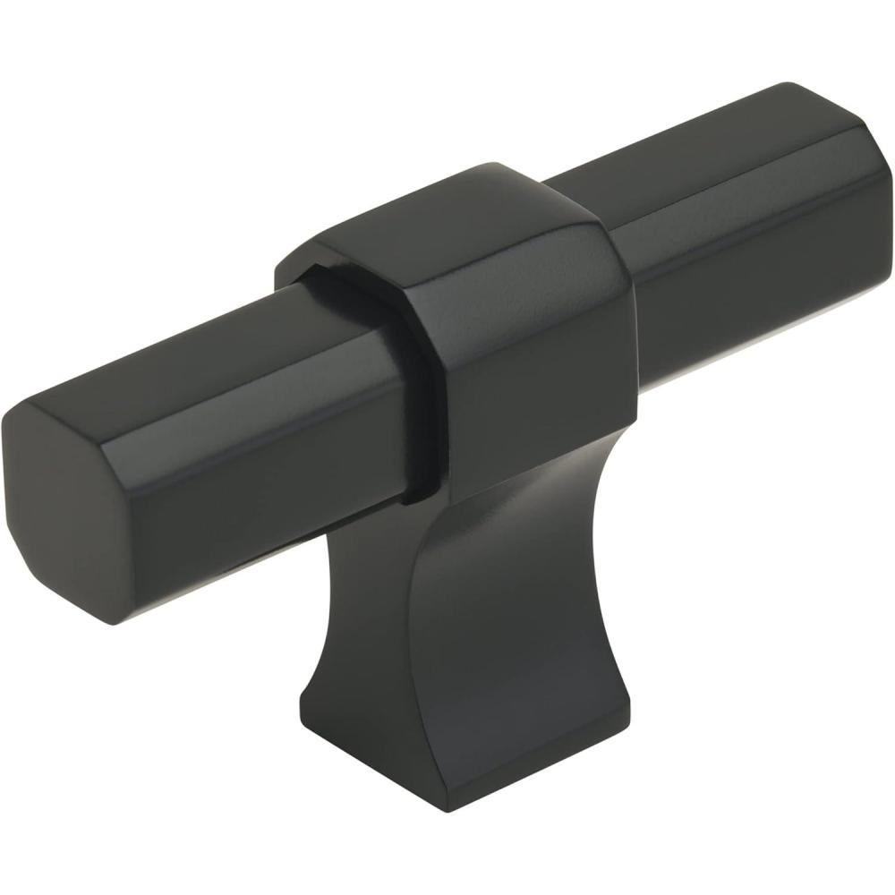 imageAmerock Cabinet Knob Matte Black 238 inch 60 mm Length Remington 1 Pack Drawer Knob Cabinet HardwareMatte Black