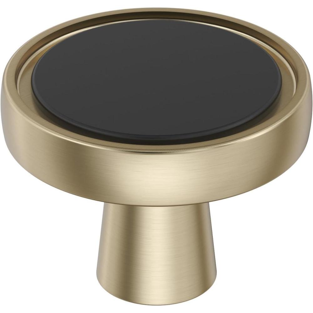imageAmerock Cabinet Knob Matte BlackChampagne Bronze 138 inch 35 mm Diameter Mergence 1 Pack Drawer Knob Cabinet HardwareMatte BlackGolden Champagne