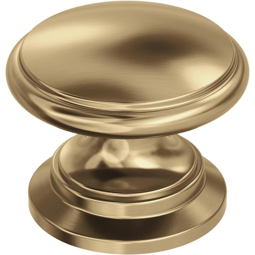 imageAmerock  Cabinet Knob  Polished Chrome  114 inch 32 mm Diameter  Ravino  1 Pack  Drawer Knob  Cabinet HardwareChampagne Bronze