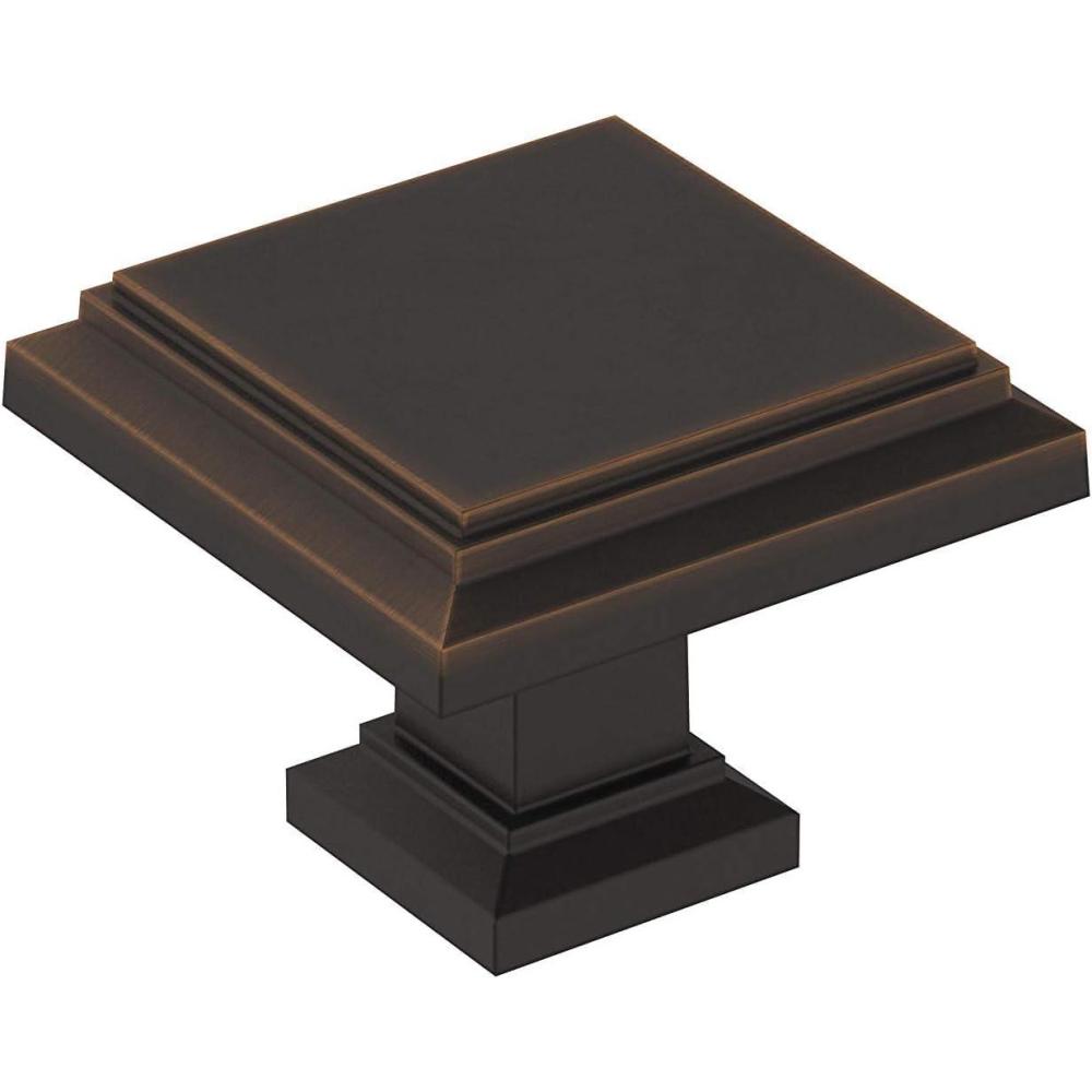 imageAmerock Cabinet Knob Polished Chrome 114 inch 32 mm Length Appoint 1 Pack Drawer Knob Cabinet HardwareOil Rubbed Bronze