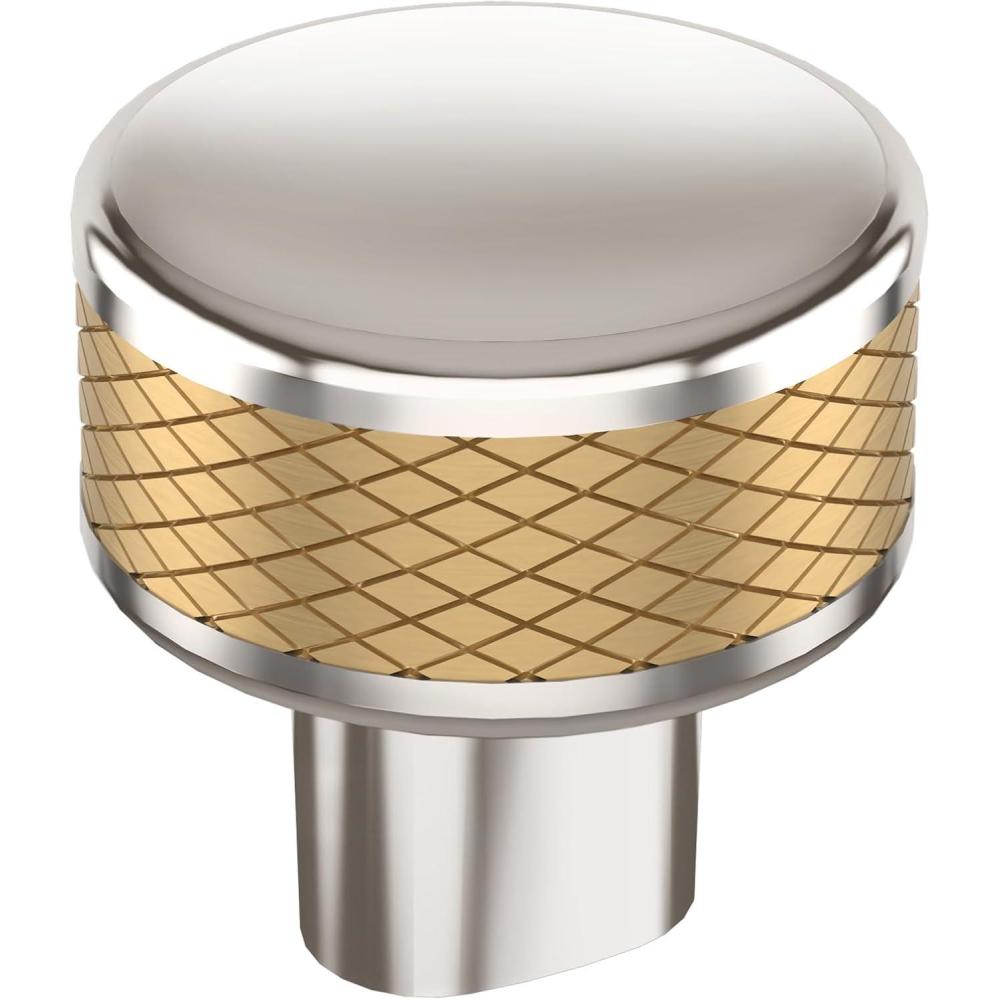 imageAmerock Cabinet Knob Polished NickelStainless Steel 258 inch 67 mm Length Esquire 1 Pack Drawer Knob Cabinet HardwarePolished NickelChampagne Bronze