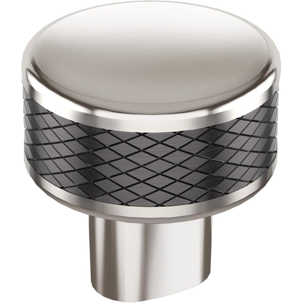 imageAmerock Cabinet Knob Polished NickelStainless Steel 258 inch 67 mm Length Esquire 1 Pack Drawer Knob Cabinet HardwarePolished NickelGunmetal