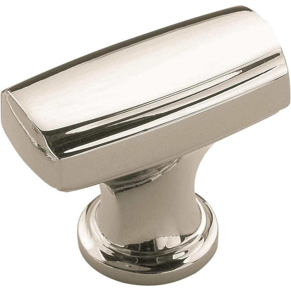 imageAmerock Cabinet Knob Satin Nickel 138 inch 35 mm Length Highland Ridge 1 Pack Drawer Knob Cabinet HardwarePolished Nickel