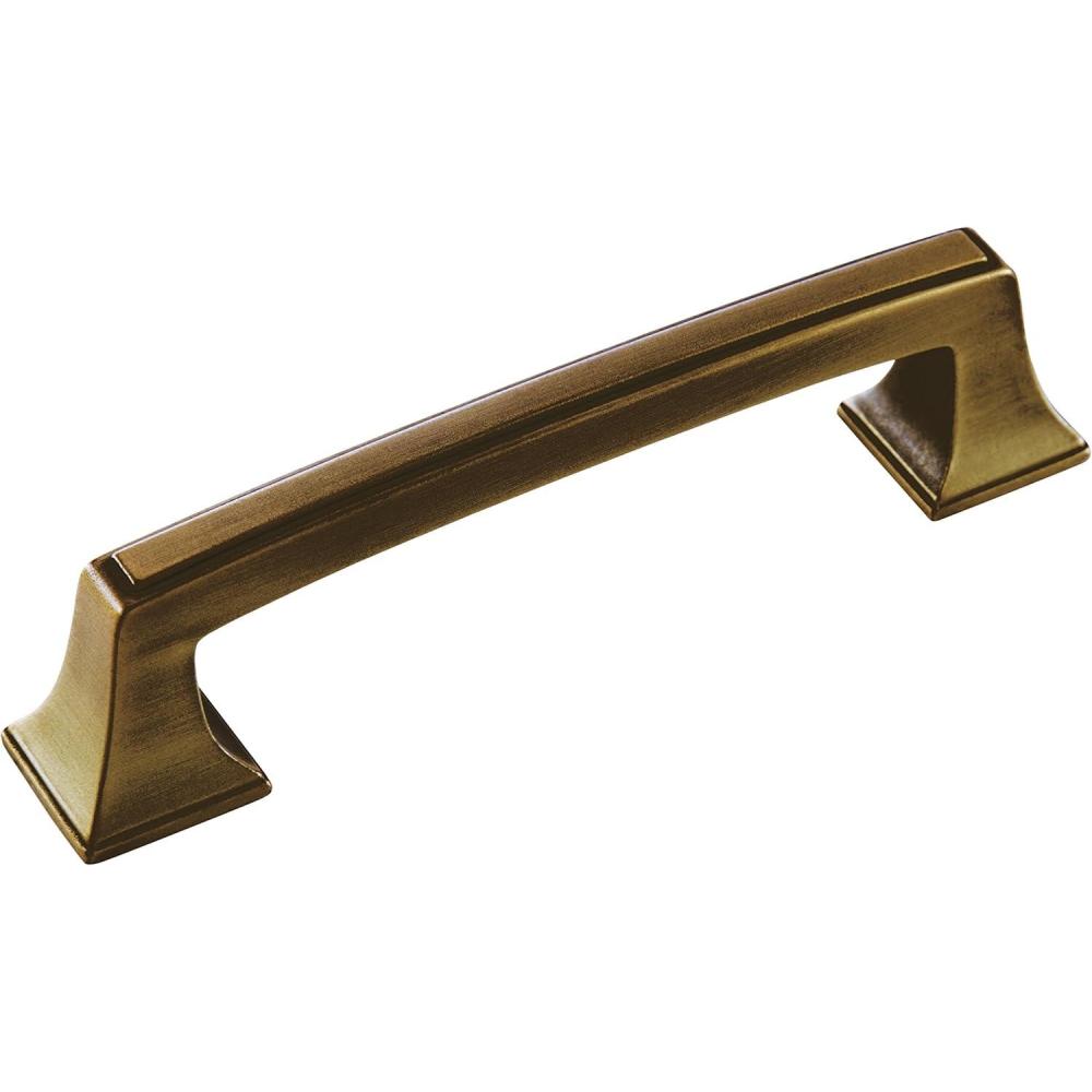 imageAmerock Cabinet Pull Black Bronze 334 inch 96 mm Center to Center Mulholland 1 Pack Drawer Pull Drawer Handle Cabinet HardwareGilded Bronze