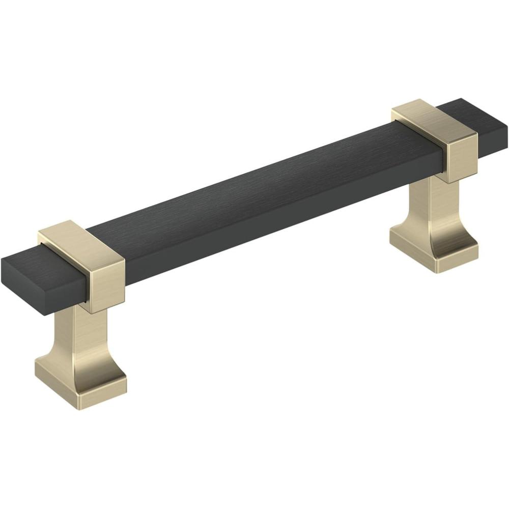 imageAmerock Cabinet Pull Brushed Matte BlackSatin Nickel 5116 inch 128 mm Center to Center Overton 1 Pack Drawer Pull Drawer Handle Cabinet HardwareBrushed Matte BlackGolden Champagne