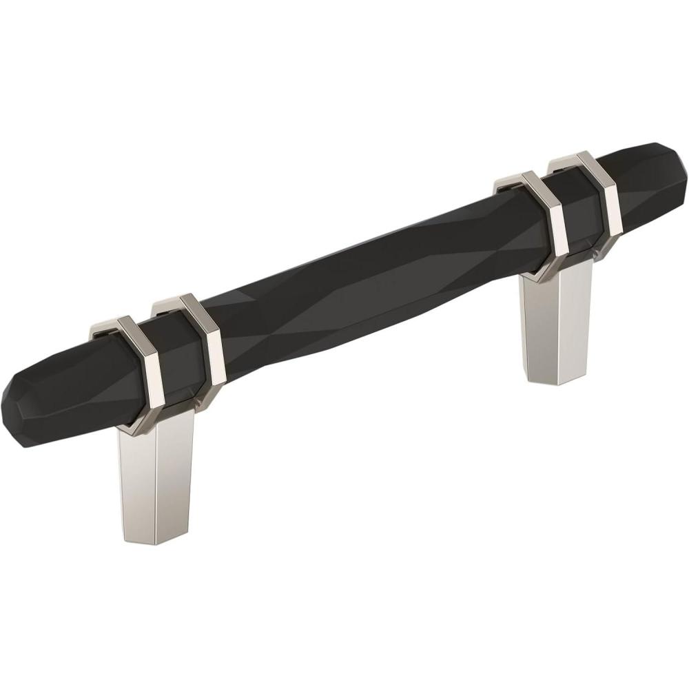 imageAmerock Cabinet Pull Golden ChampagneBlack Chrome 334 inch 96 mm CentertoCenter London 1 Pack Drawer Pull Drawer Handle Cabinet HardwareBlack BronzePolished Nickel