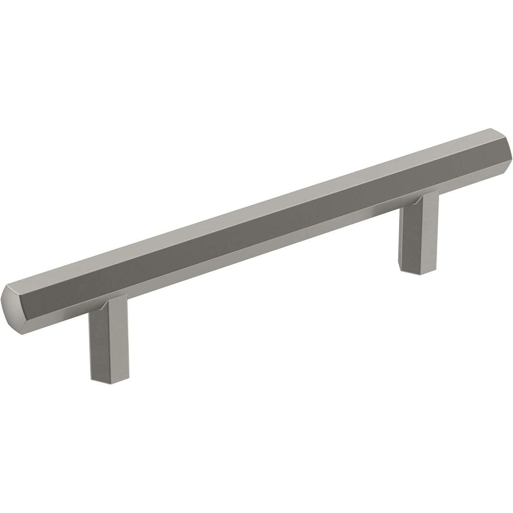 imageAmerock Cabinet Pull Matte Black 334 inch 96 mm CentertoCenter Caliber 1 Pack Drawer Pull Cabinet Handle Cabinet HardwareSatin Nickel