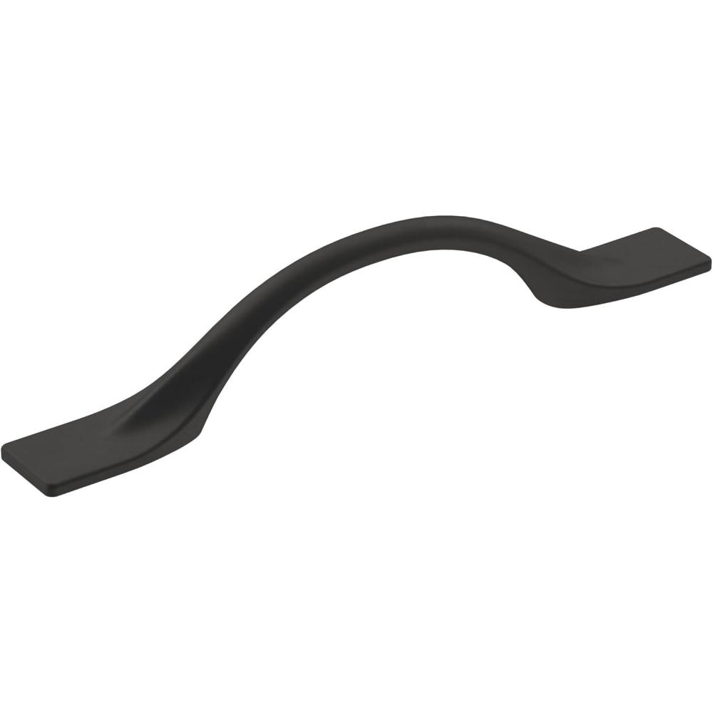 imageAmerock  Cabinet Pull  Matte Black  5116 inch 128 mm CentertoCenter  Uprise  1 Pack  Drawer Pull  Cabinet Handle  Cabinet HardwareMatte Black