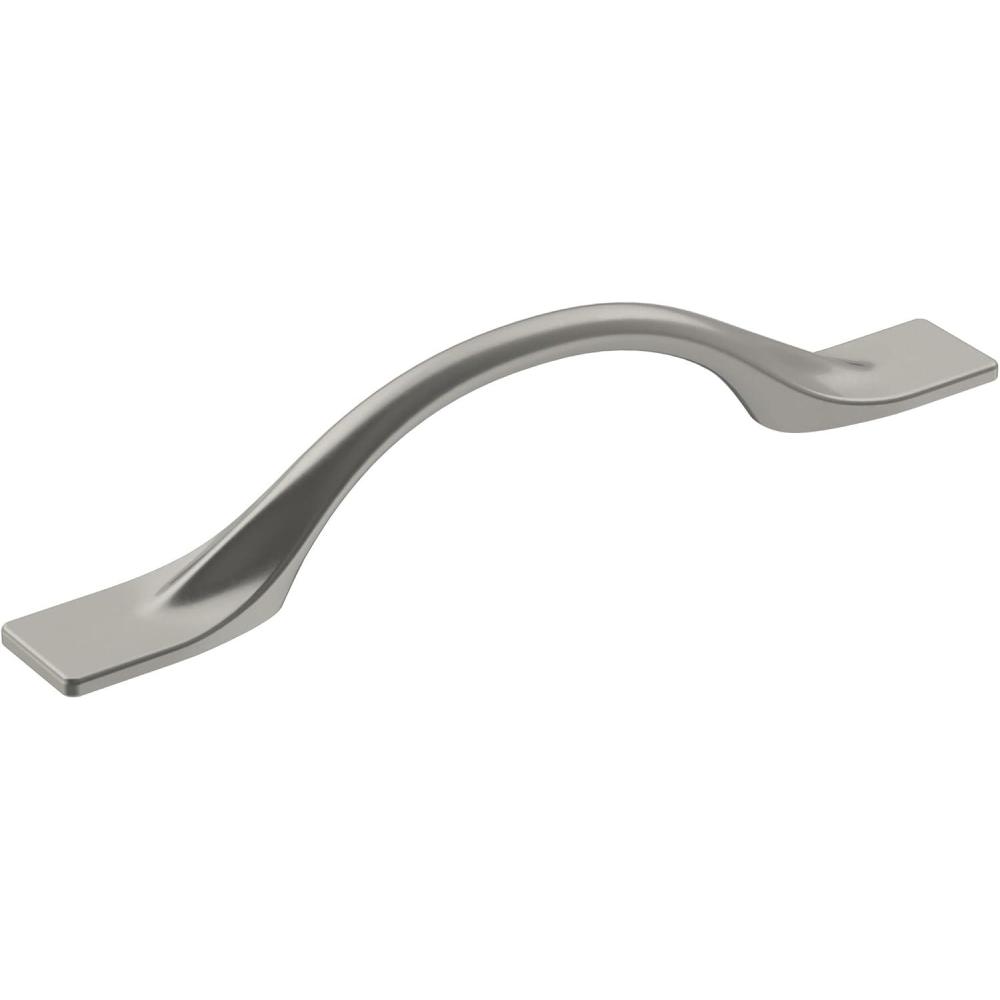 imageAmerock Cabinet Pull Matte Black 5116 inch 128 mm CentertoCenter Uprise 1 Pack Drawer Pull Cabinet Handle Cabinet HardwareSatin Nickel