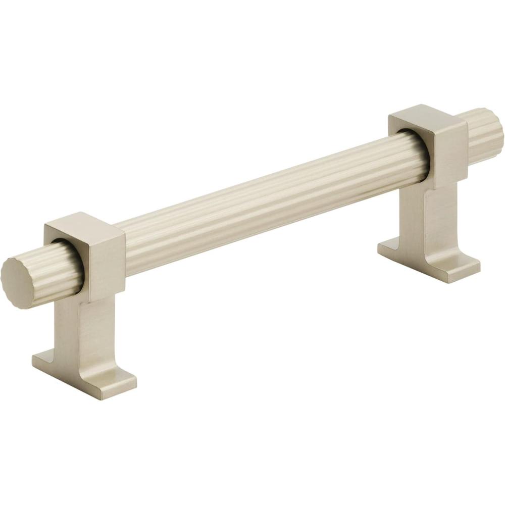 imageAmerock  Cabinet Pull  Matte Black  6516 inch 160 mm Center to Center  Carrigan  1 Pack  Drawer Pull  Drawer Handle  Cabinet HardwareSilver Champagne