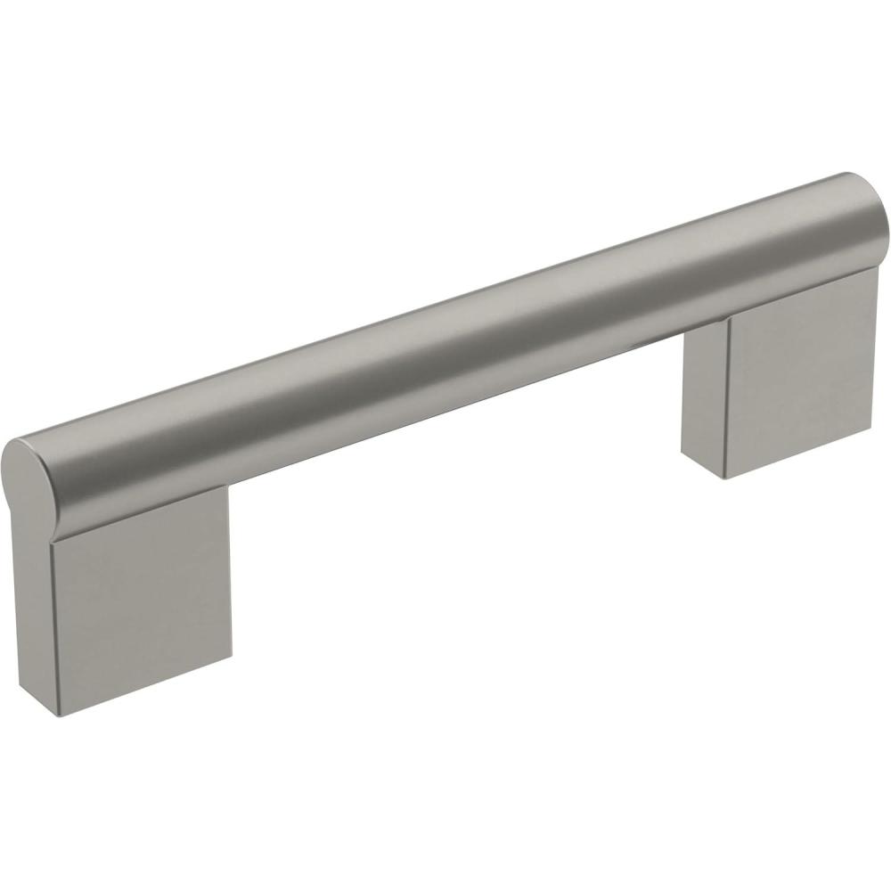 imageAmerock Cabinet Pull Matte Black 6516 inch 160 mm CentertoCenter Versa 1 Pack Drawer Pull Cabinet Handle Cabinet HardwareSatin Nickel