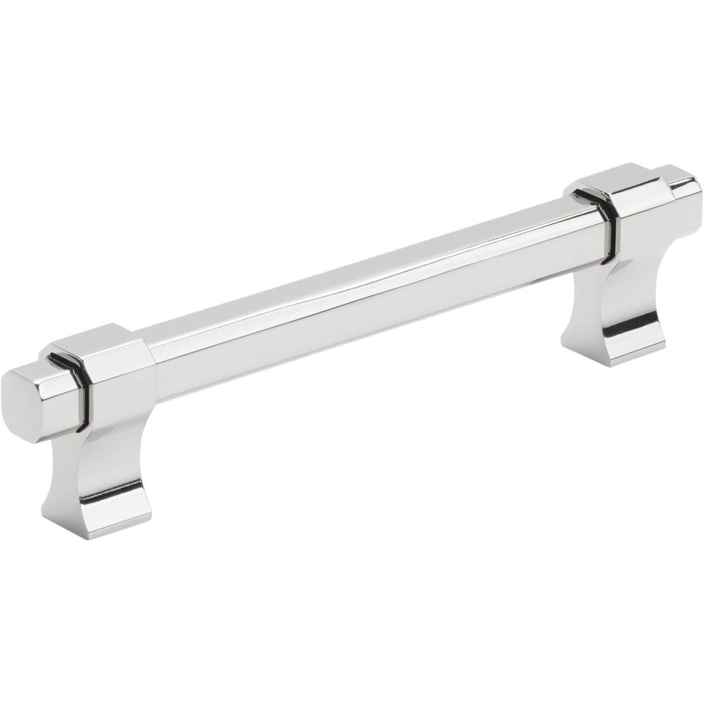 imageAmerock Cabinet Pull Matte Black 7916 inch 192 mm Center to Center Remington 1 Pack Drawer Pull Drawer Handle Cabinet HardwarePolished Chrome