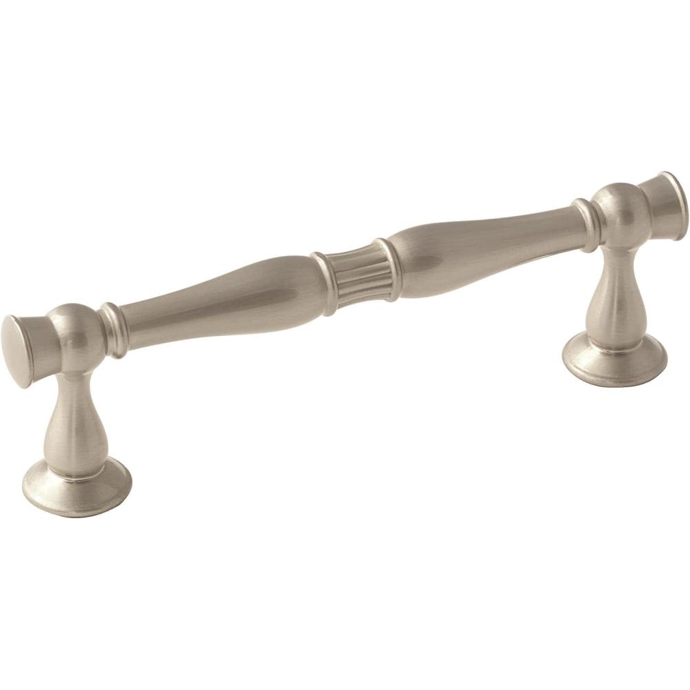 imageAmerock  Cabinet Pull  Oil Rubbed Bronze  5116 inch 128 mm Center to Center  Crawford  1 Pack  Drawer Pull  Drawer Handle  Cabinet HardwareSatin Nickel