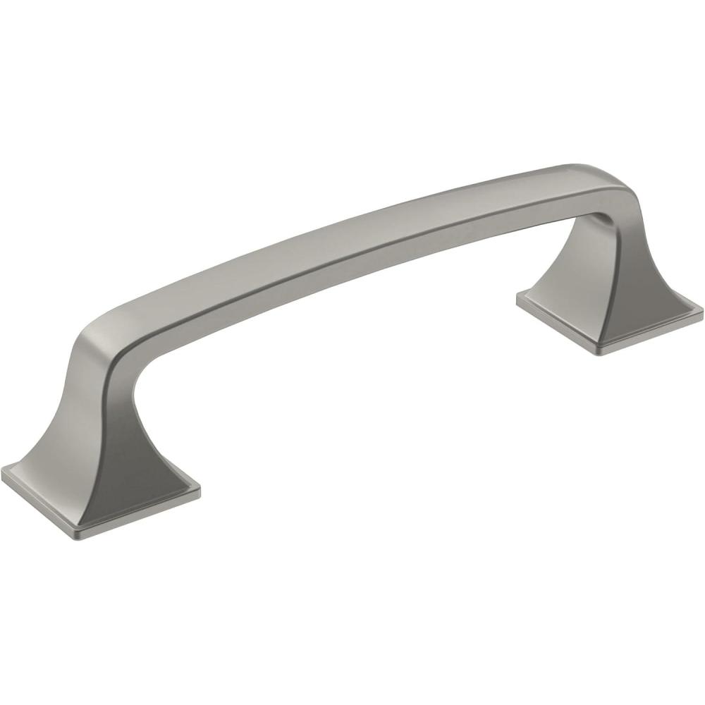 imageAmerock Cabinet Pull Polished Chrome 334 inch 96 mm CentertoCenter Ville 1 Pack Drawer Pull Cabinet Handle Cabinet HardwareSatin Nickel