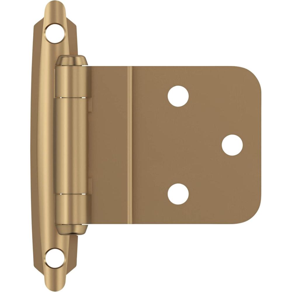 imageAmerock  Kitchen Cabinet Hinge  38 inch 10 mm Inset Hinge  Satin Nickel  10 Pack  SelfClosing Hinge  Face Mount Hinge  Cabinet Door HingeChampagne Bronze