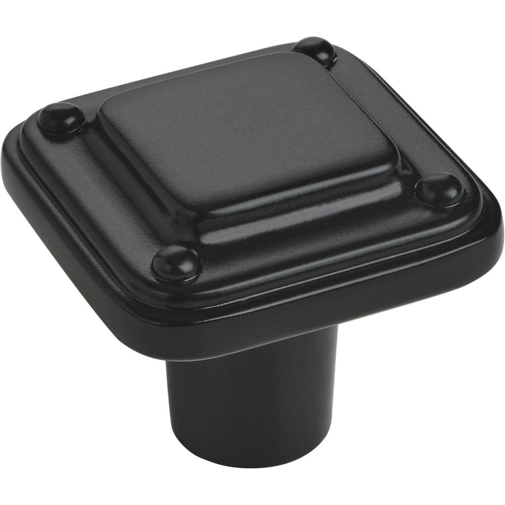 imageAmerock Kitchen Cabinet Knob Matte Black 1316 in 30 mm Jolene 1 Pack Furniture Hardware Bathroom Drawer Knob Dresser Drawer Handle Cabinet PullMatte Black