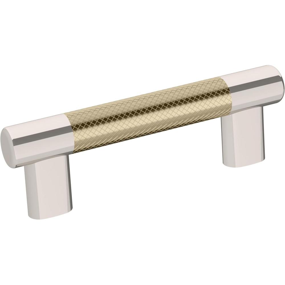 imageAmerock Kitchen Cabinet Pull Golden Champagne 6516 in 160 mm CentertoCenter Bronx 1 Pack Furniture Hardware Cabinet Handle Bathroom Drawer PullPolished NickelGolden Champagne