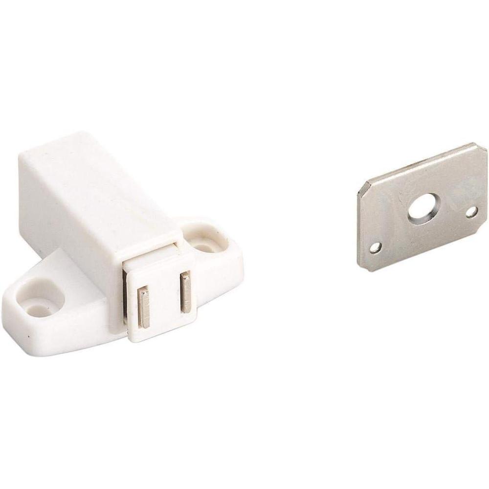 imageAmerock Touch Cabinet Catch White 11116 inch 43 mm Length 1 Pack Door Catch Cabinet Door Latch