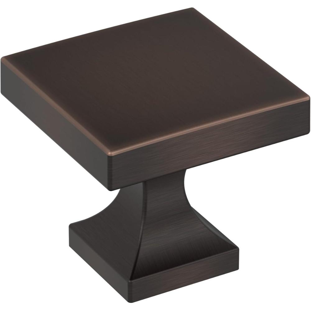 imageAmerock 10BX37024CZ  Champagne Bronze Cabinet Knob  1116 inch 27mm Length  10 Pack  Pedestal  Furniture HardwareOil Rubbed Bronze