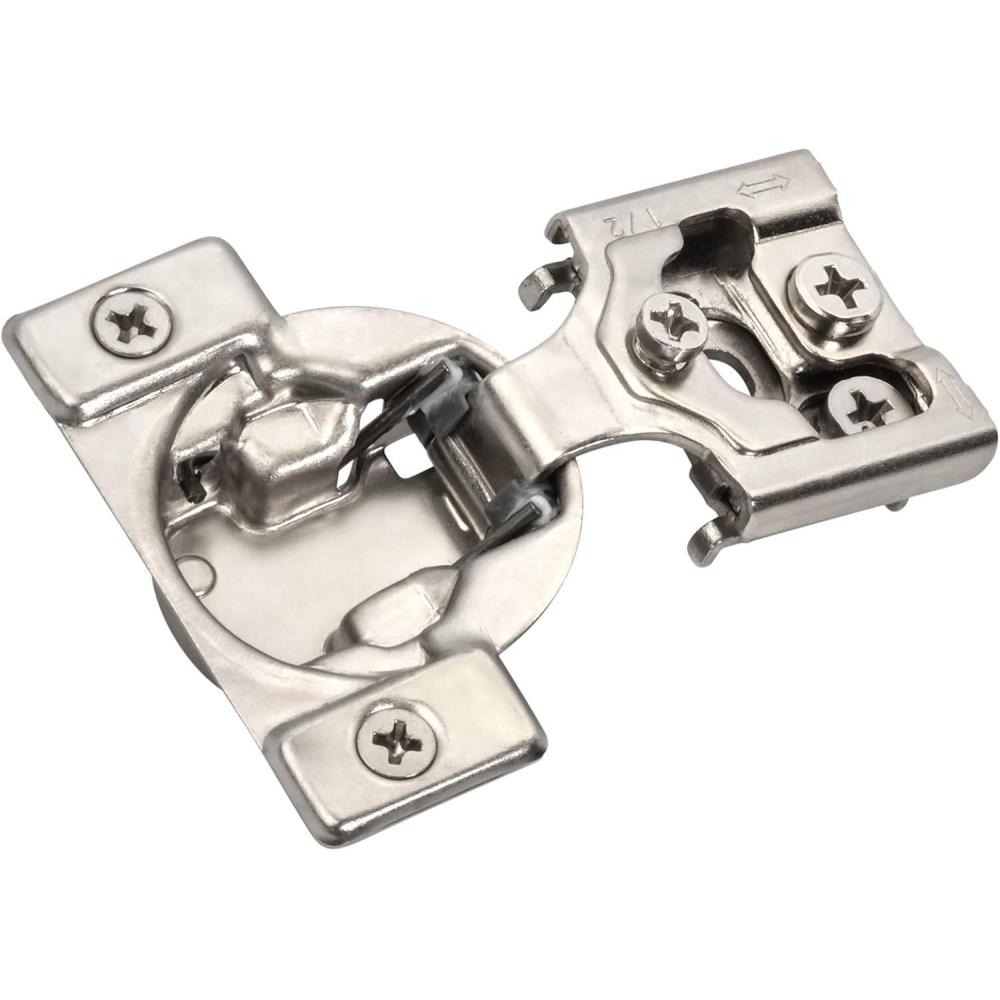 imageAmerock 2 Pack 114 inch Overlay SoftClosing Compact Concealed Hinge for Face Frame Cabinet 105degree Opening Angle with 3Way adjustability12 Inch Overlay