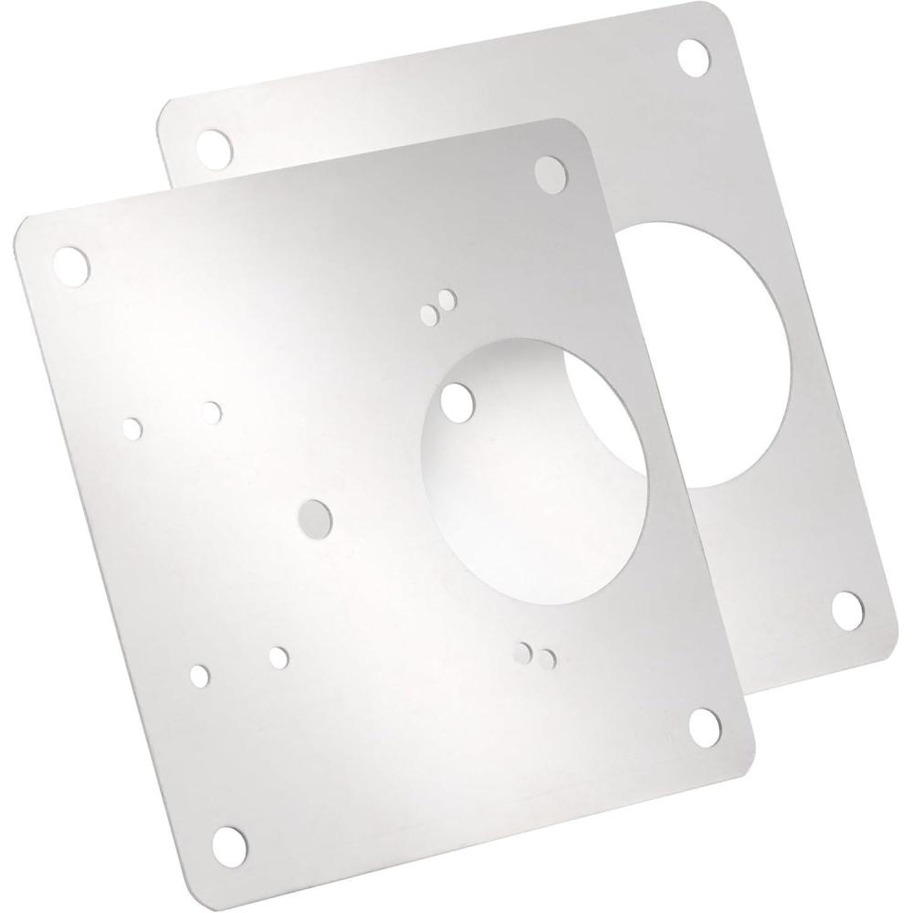 imageAmerock 2 Pack Cabinet Hinge Repair Plates Steel Reinforcement Plate with Screws