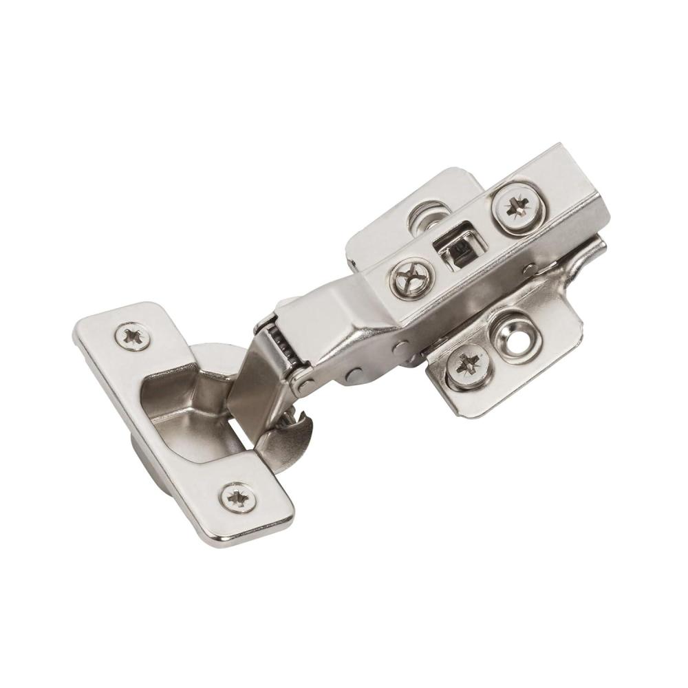 imageAmerock 2 Pack Full Overlay SelfClosing Euro Concealed Hinge for Frameless Cabinet 105degree Opening Angle with 3Way adjustabilityHalf Overlay Frameless