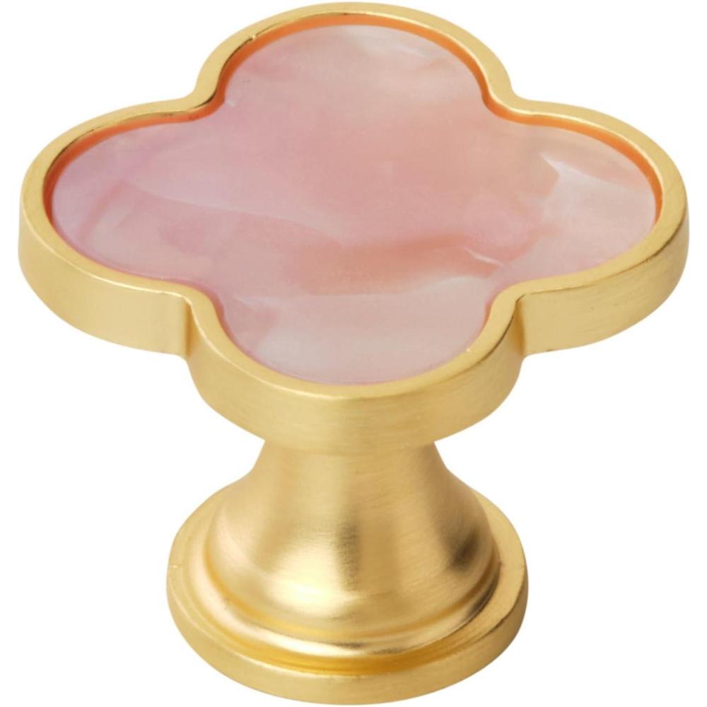 imageAmerock 2PK36971PNK Accents Round Cabinet Knob Furniture Knob GoldPink Decorative Drawer PullGoldPink